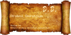 Drobni Dorottya névjegykártya