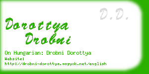 dorottya drobni business card